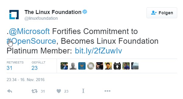 Microsoft tritt der Linux Foundation bei - SECUTAN UGSECUTAN UG